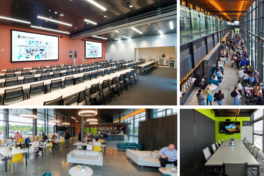 Collage of images from venue