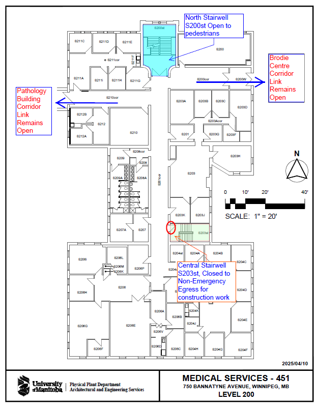 Med services egress restriction