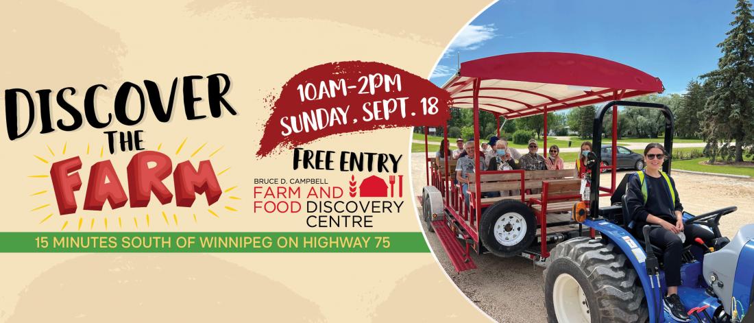 Discover the Farm 10 am to 2 pm Sunday September 18
