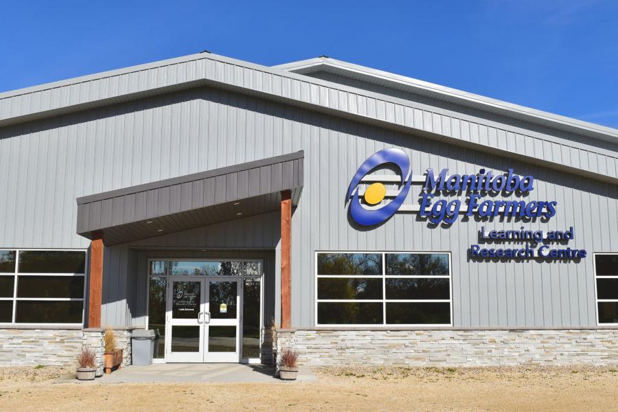 Front of the Manitoba Egg Farmers building