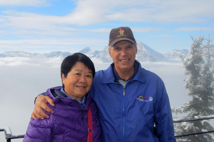 Rick Zillman and his wife.
