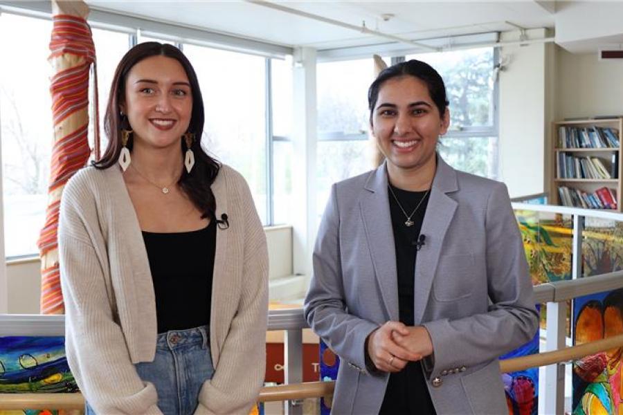 Katie McKenzie and Divya Sharma.
