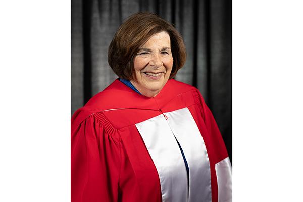 An image of The Honourable Anita Neville, P.C., O.M., and Honorary Degree recipient. 