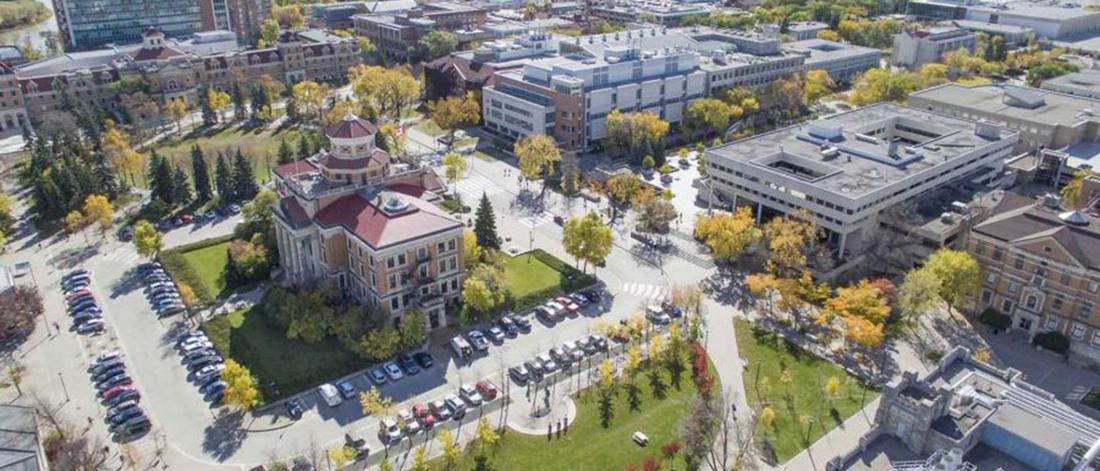 Fort Garry campus aerial shot