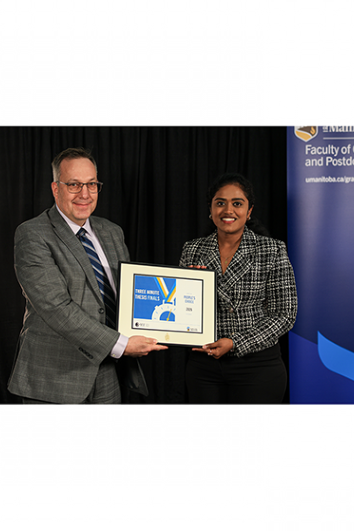 dr. Greg Smith and Leena Regi Saleth