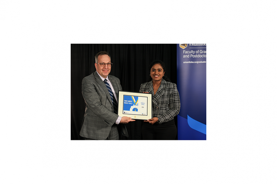 dr. Greg Smith and Leena Regi Saleth