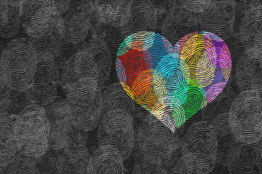Cultural Diversity identity and privacy concept and personal private data symbol as diverse finger prints or fingerprint icons and census population in a 3D illustration style.