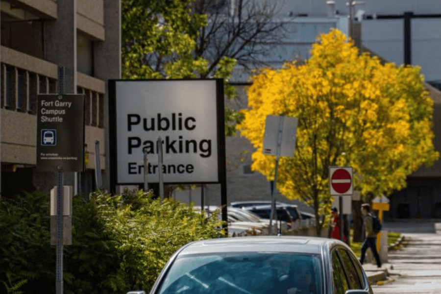 UM's public parking.