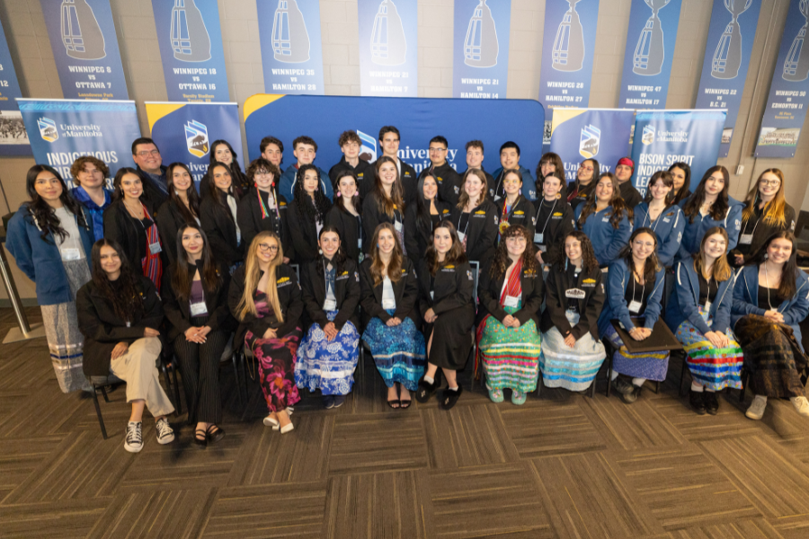 Group photo of Indigenous leadership program participants and staff.