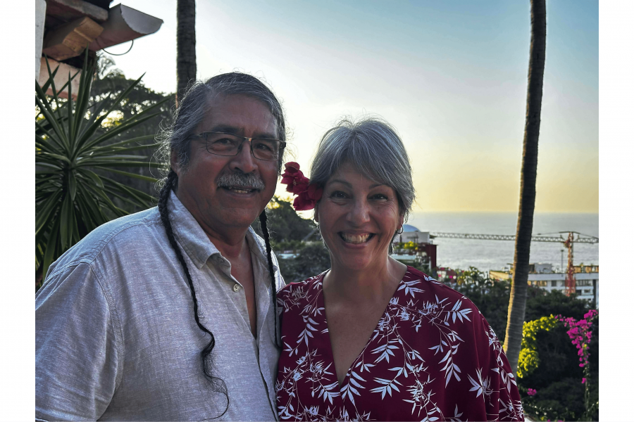 photo of Andrea Redsky, alongside Dan Thomas