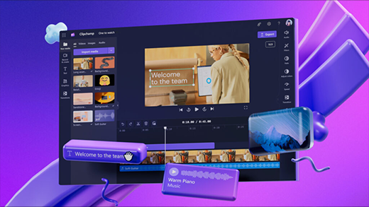 Clipchamp screen image