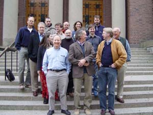 Marine resilience project group at the front steps of the Royal Swedish Academy of Sciences, Stockholm