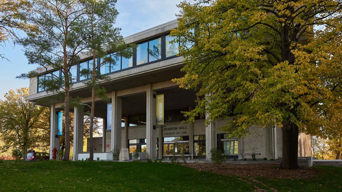 Outside view of Robson Hall west side