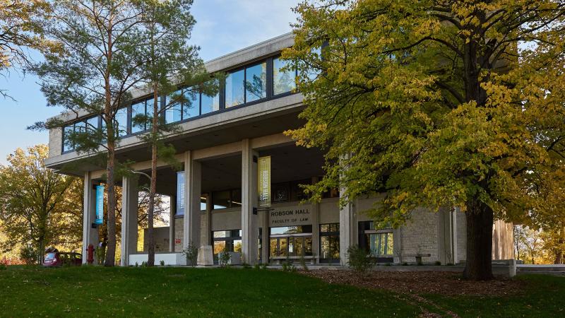 Outside view of Robson Hall west side