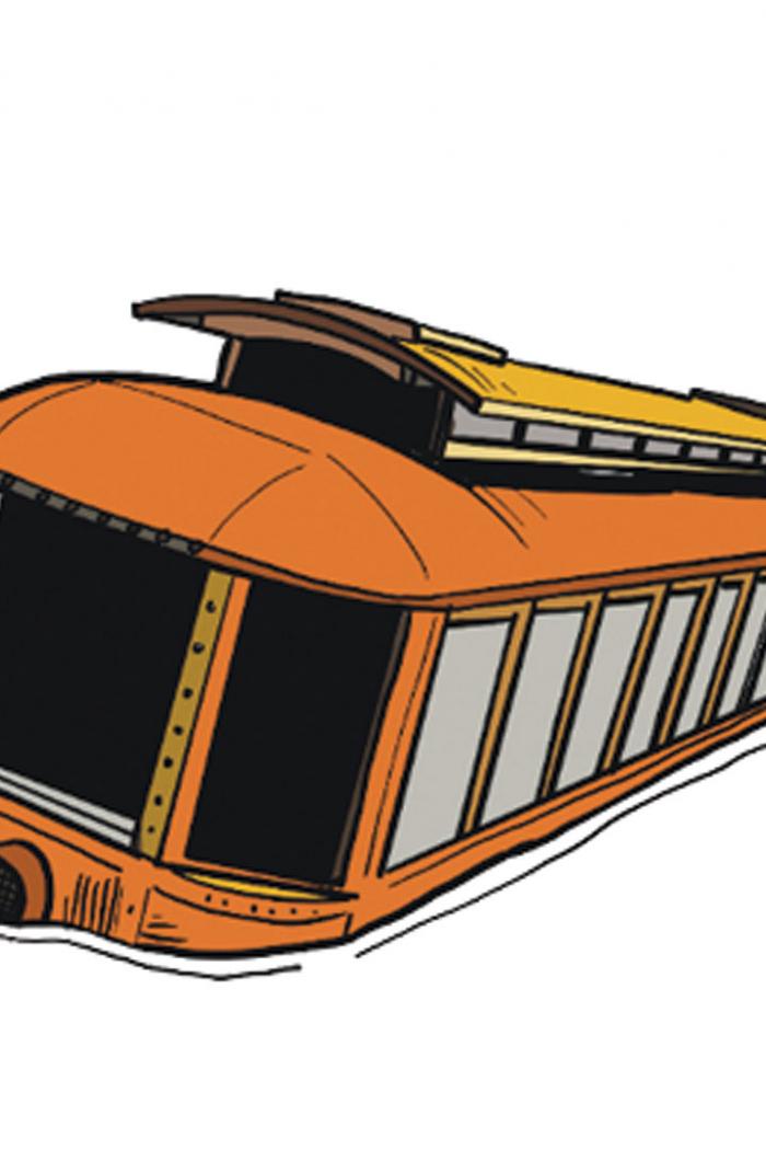 Illustration of the Winnipeg Street Car Monument