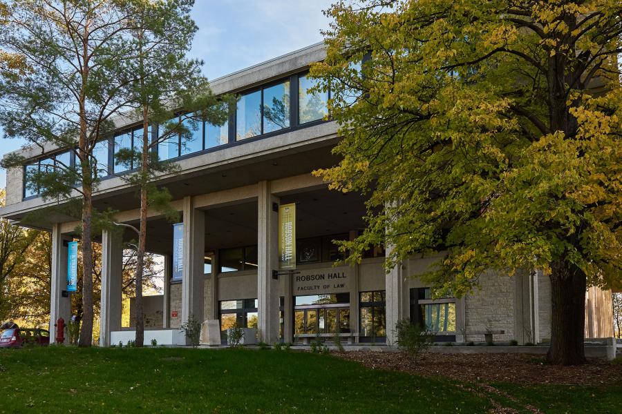 Outside view of Robson Hall west side