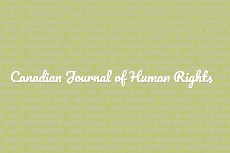 Canadian Journal of Human Rights Logo