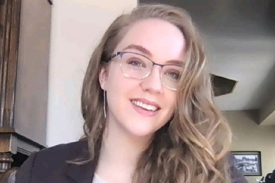 Samantha Harvey, Juris Doctor Class of 2023. Samantha will be articling at Fillmore Riley in Winnipeg. She is also this years Gold Medalist!