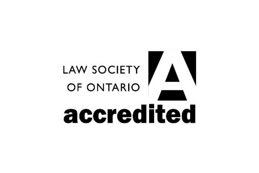 Accredited by the Law Society of Ontario