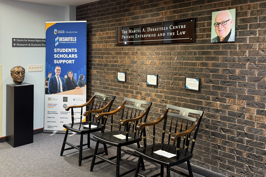 Desautels Business Law Accelerator Corner at the Faculty of Law