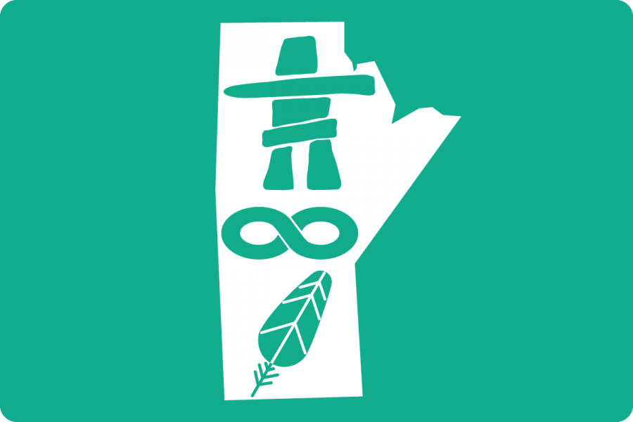 inukshuk, Metis infinity symbol, feather