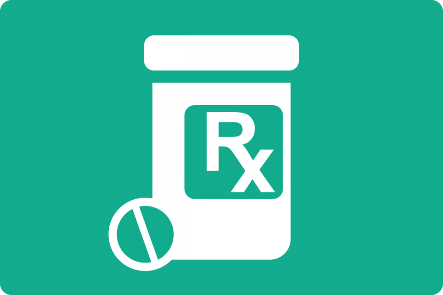 prescription drug bottle with pill