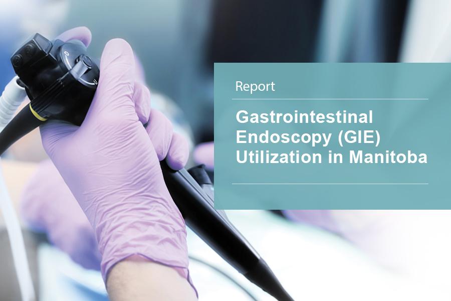 Report 'Gastrointestinal Endoscopy (GIE) Utilization in Manitoba' image: endoscopy procedure underway