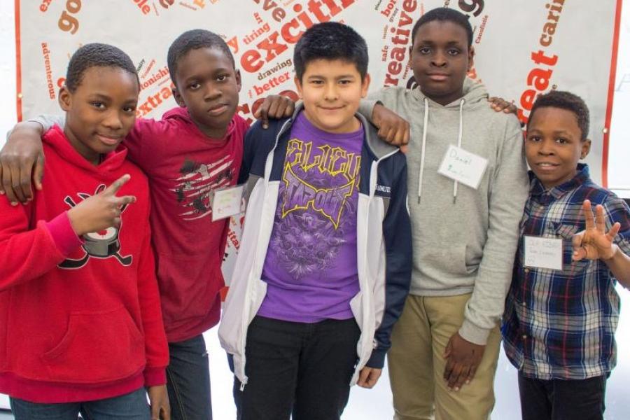 Students from the CanU after school program