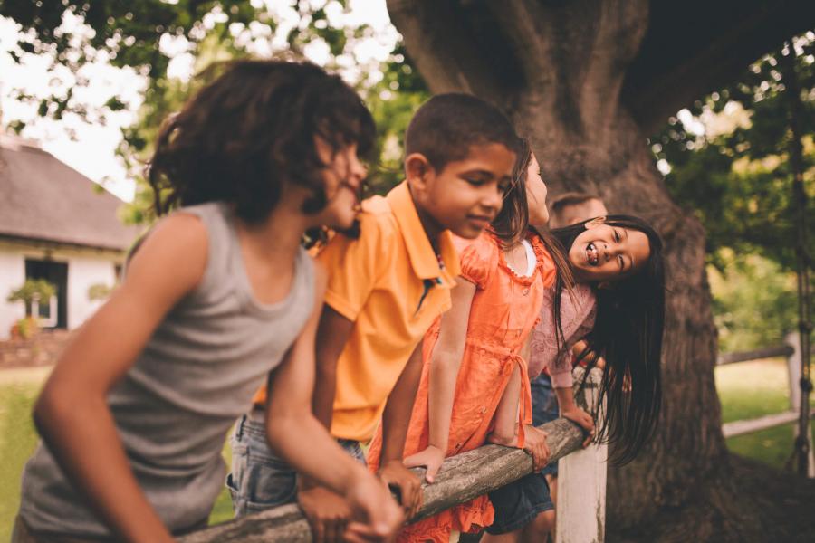 Group of children playing.