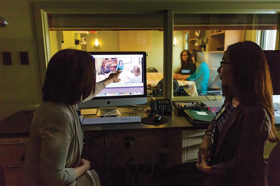 Image of the interactive CAregiver Communication Research Environment (CAre) Lab 