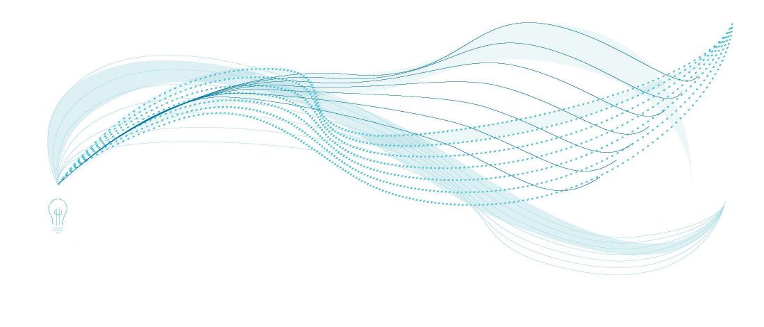 A graphic showing waves of blue.