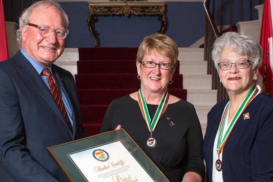 Heather Cutcliffe receives Order of Prince Edward Island