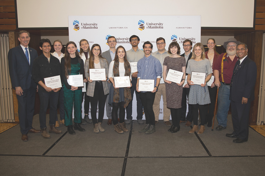 The 2019 winners of the University of Manitoba poster competition