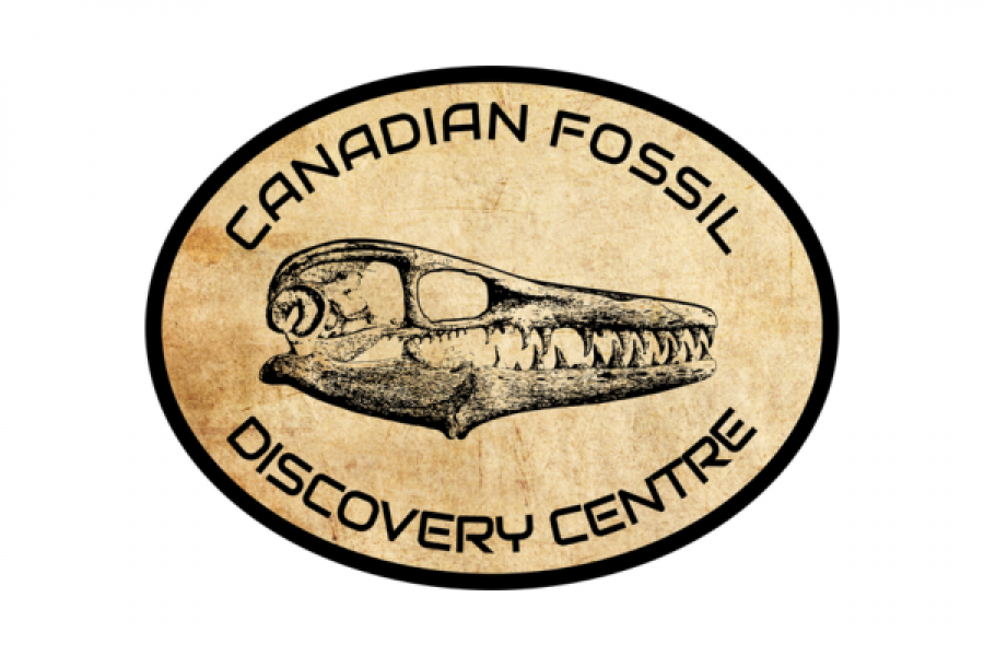 Canadian Fossil Discover Centre logo.