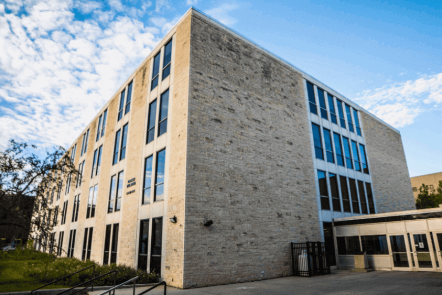 a photo of the parker chemistry building year 2016