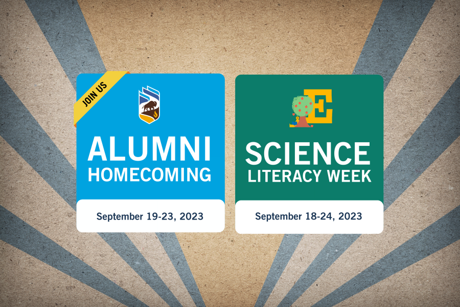 Homecoming Science Literacy Week banner.