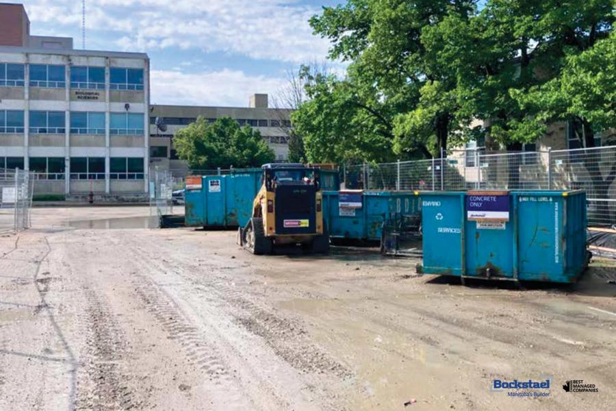 Site entrance being maintained with minimal debris leaving the compound.