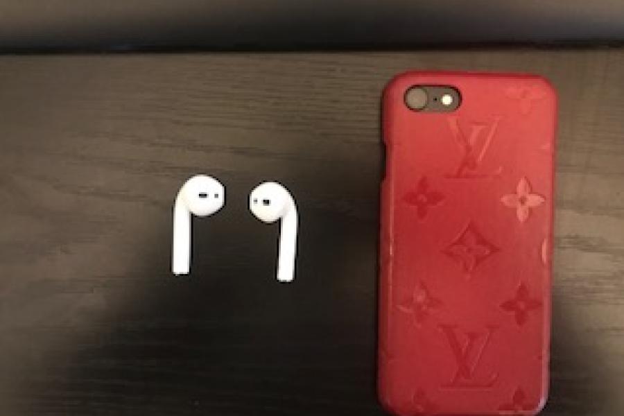 Cell Phone and Airpods
