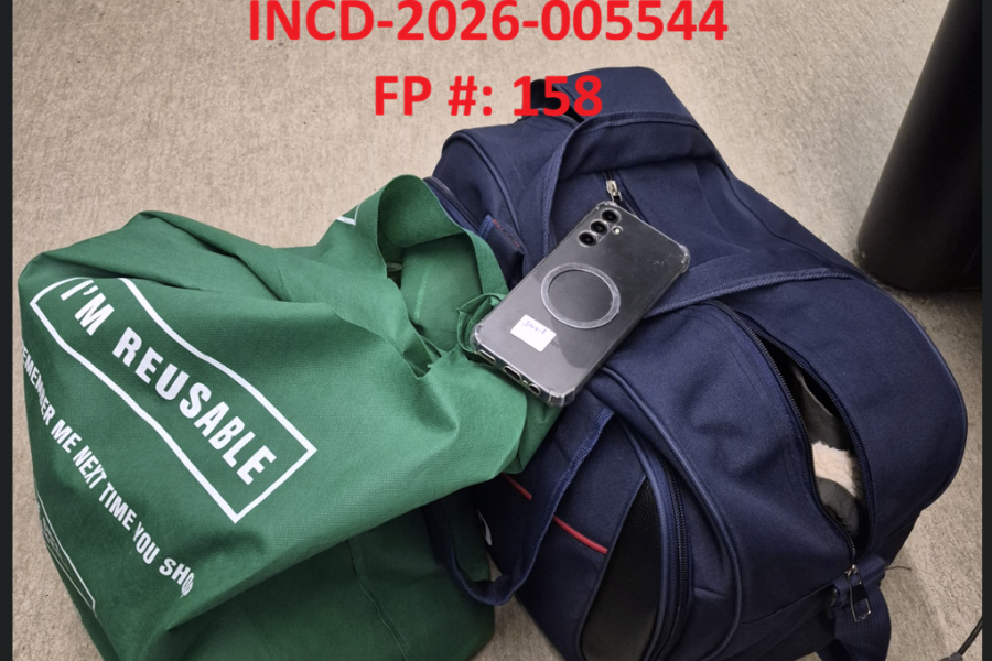 cell phone and bags