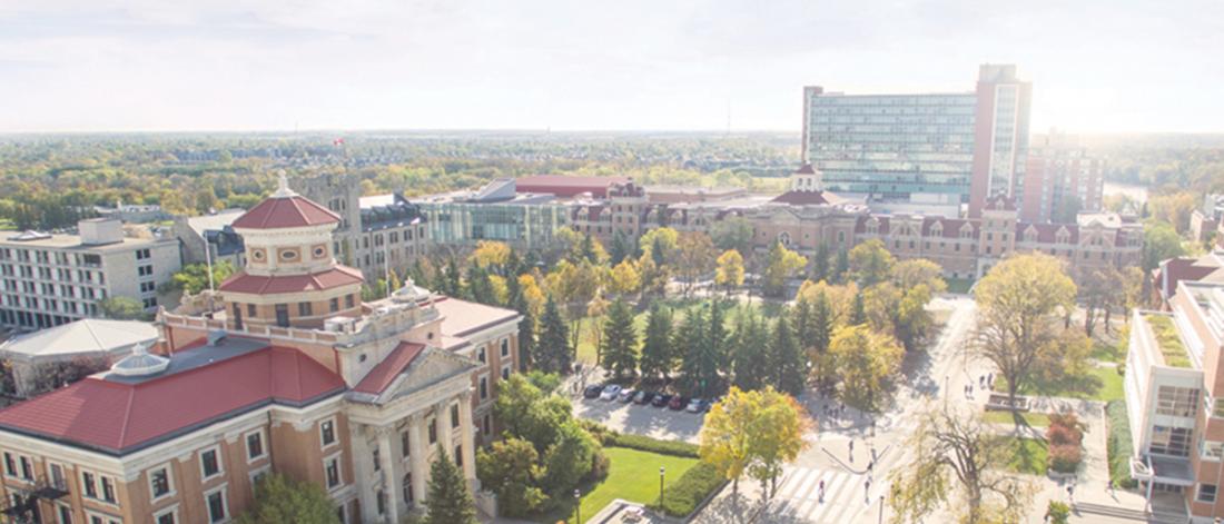 Aerial view of UM Fort Garry Campus