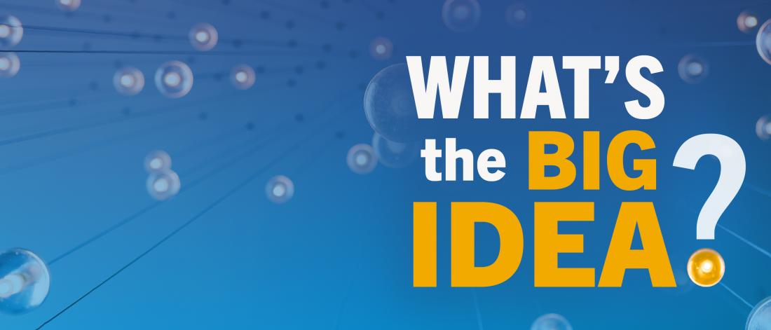 An image of "What's the big idea?" podcast logo.