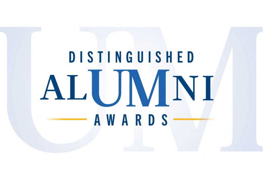 Graphic that says Distinguished Alumni Awards