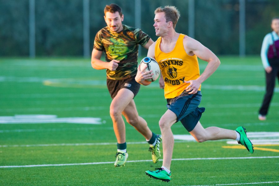 students playing rugby