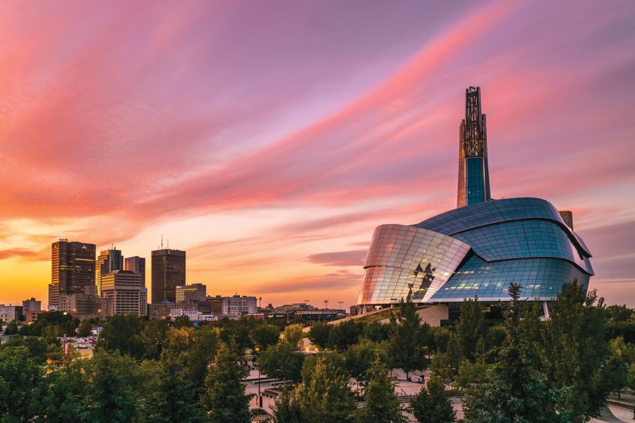 The Canadian Museum for Human Rights, in downtown Winnipeg.