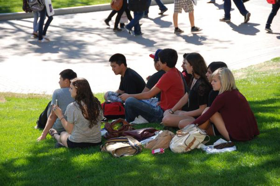 Students at orientation 2011