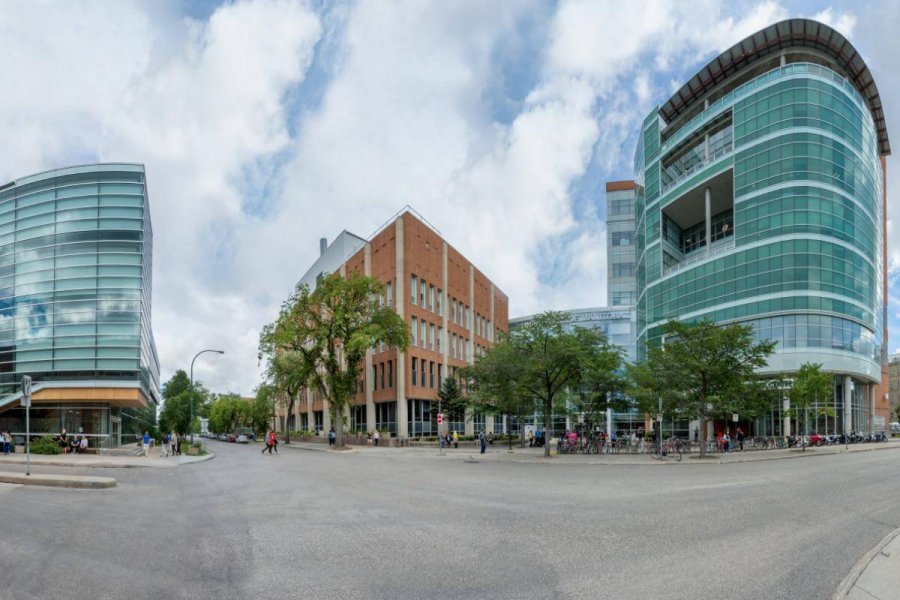 An exterior view of the University of Manitoba Bannatyne campus.