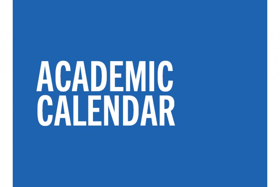 Link to the Online Academic Calendar for the current term