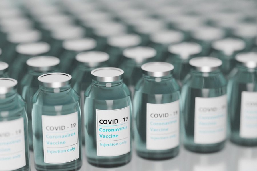 Vials of COVID-19 vaccine.