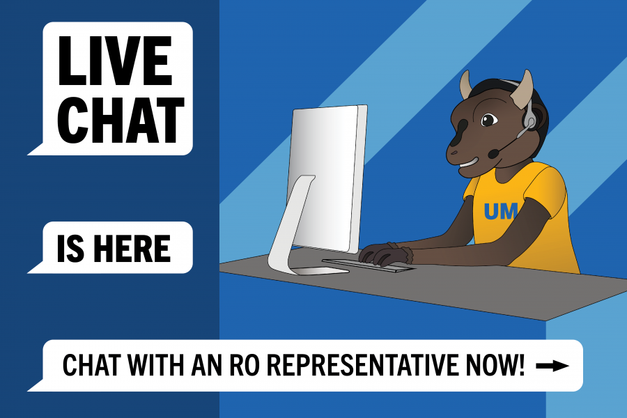 Image of Billy the Bison helping with Live chat.