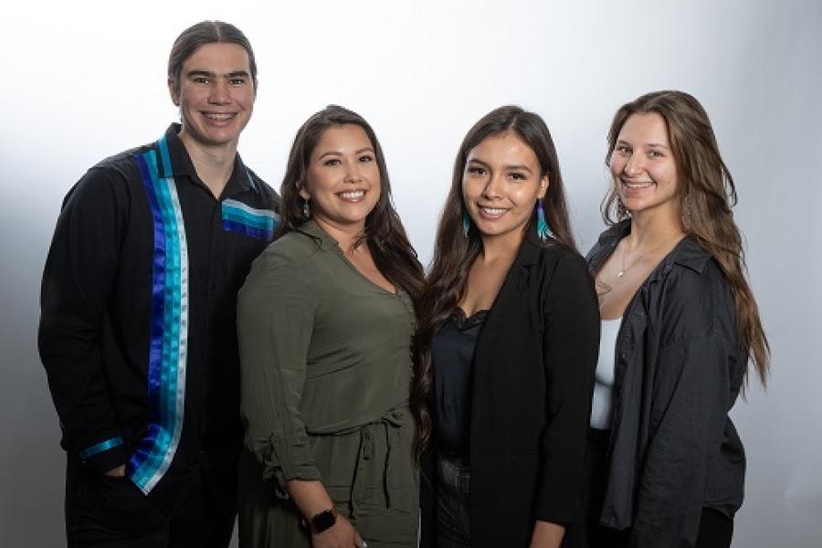 Portrait of the Indigenous student recruitment team members.